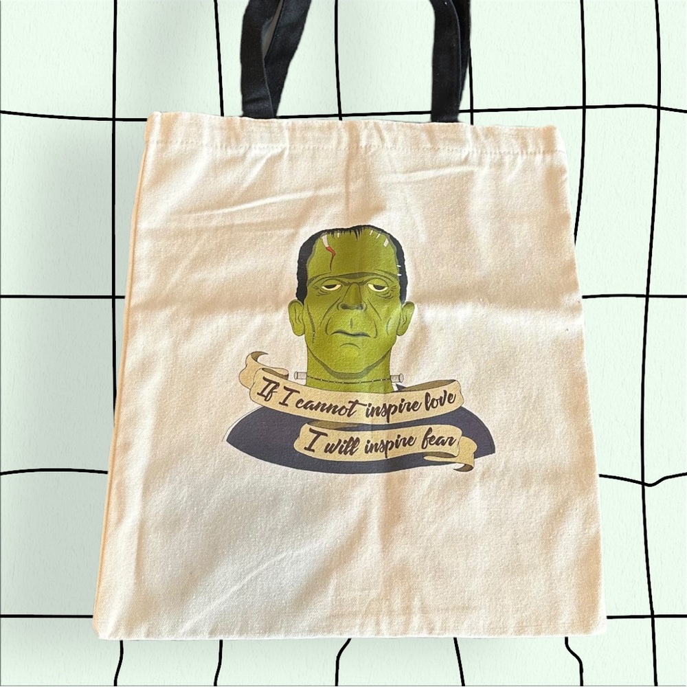 Creature “Frakenstein” Canvas Tote